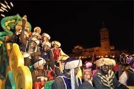 noël en Espagne, les rois mages, los reyes magos en guadix, cavalcade,Gaspard, Melchior,Balthazar