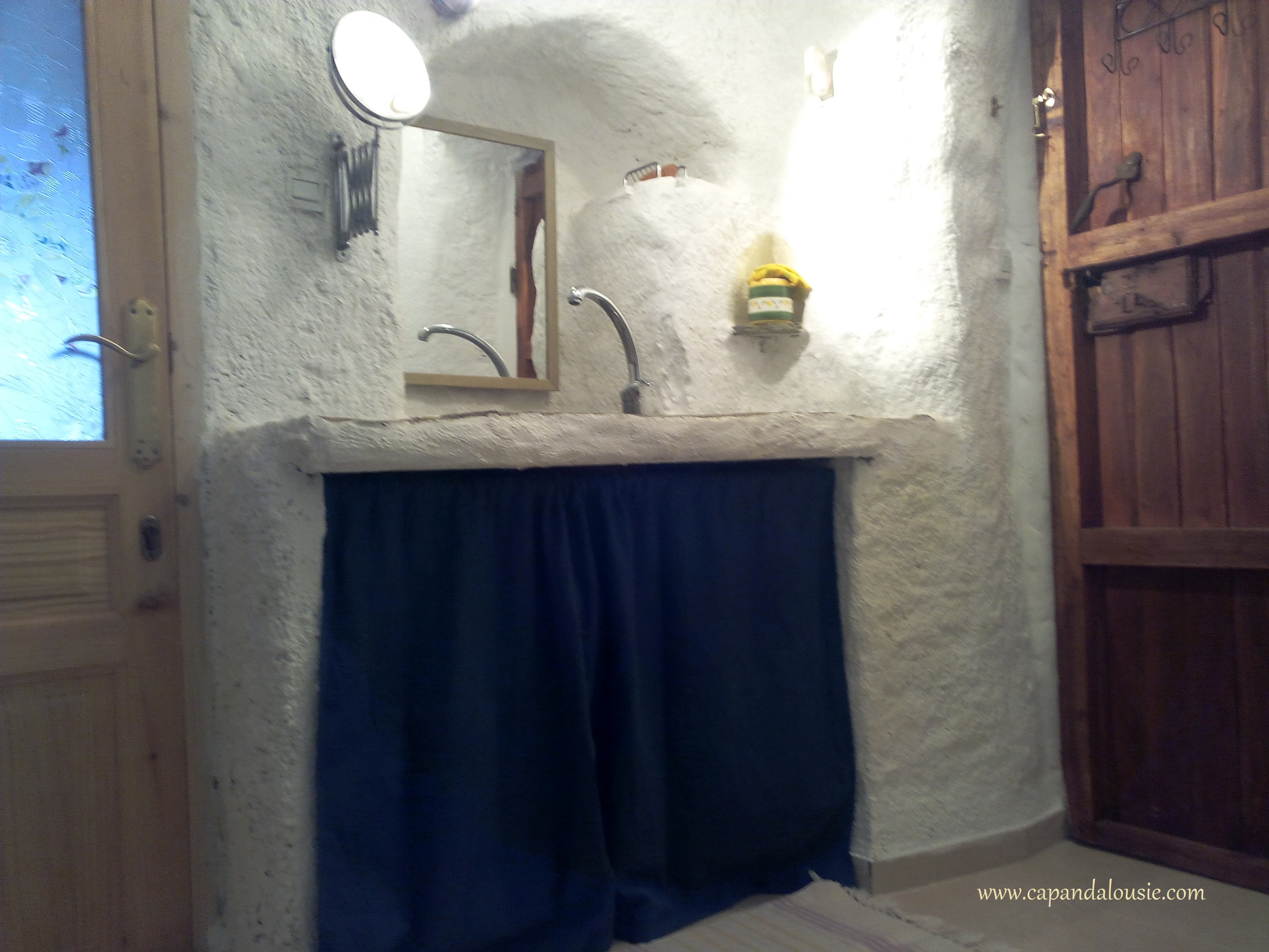 salle de bain du gîte en Andalousie