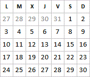 Novembre 2025 disponibilités