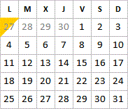 Mai 2026 disponibilités