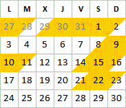 Novembre 2025 disponibilités