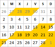 Fevrier 2026 disponibilités