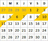 Mai 2026 disponibilités