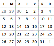 Octobre 2026 Octobre 2026 disponibilités