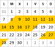 Septembre 2026 Septembre 2026 disponibilités