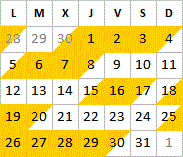 Octobre 2026 disponibilités