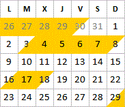 Novembre 2026 disponibilités