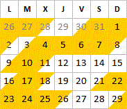 Novembre 2026 Novembre 2026 disponibilités