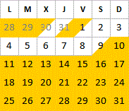 Janvier 2027 disponibilités