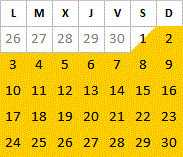 Mai 2027 disponibilités
